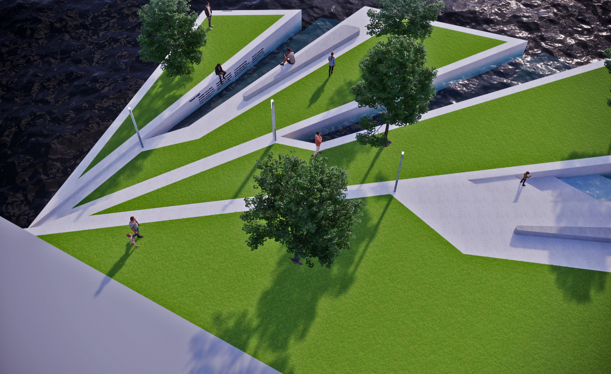 Render floating park